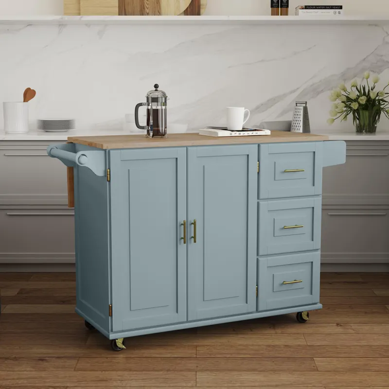 Drop Leaf Kitchen Cart