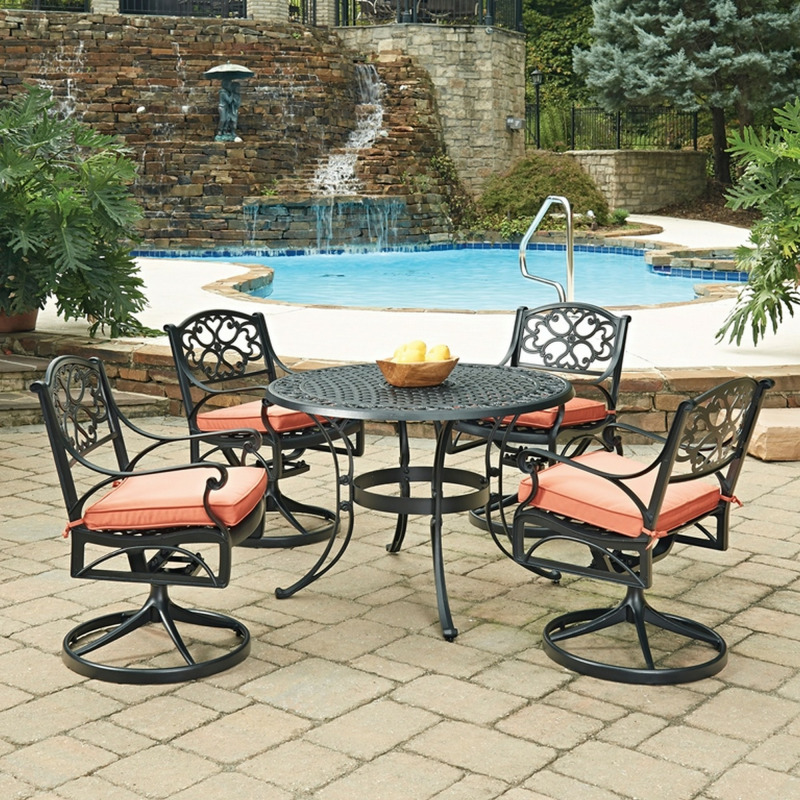 Sanibel 5 Piece Outdoor Dining Set 6654305C by homestyles at Old Brick