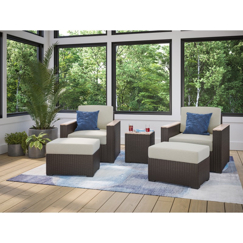 Palm Springs 5Piece Outdoor Set 6800119DT by homestyles at Old Brick