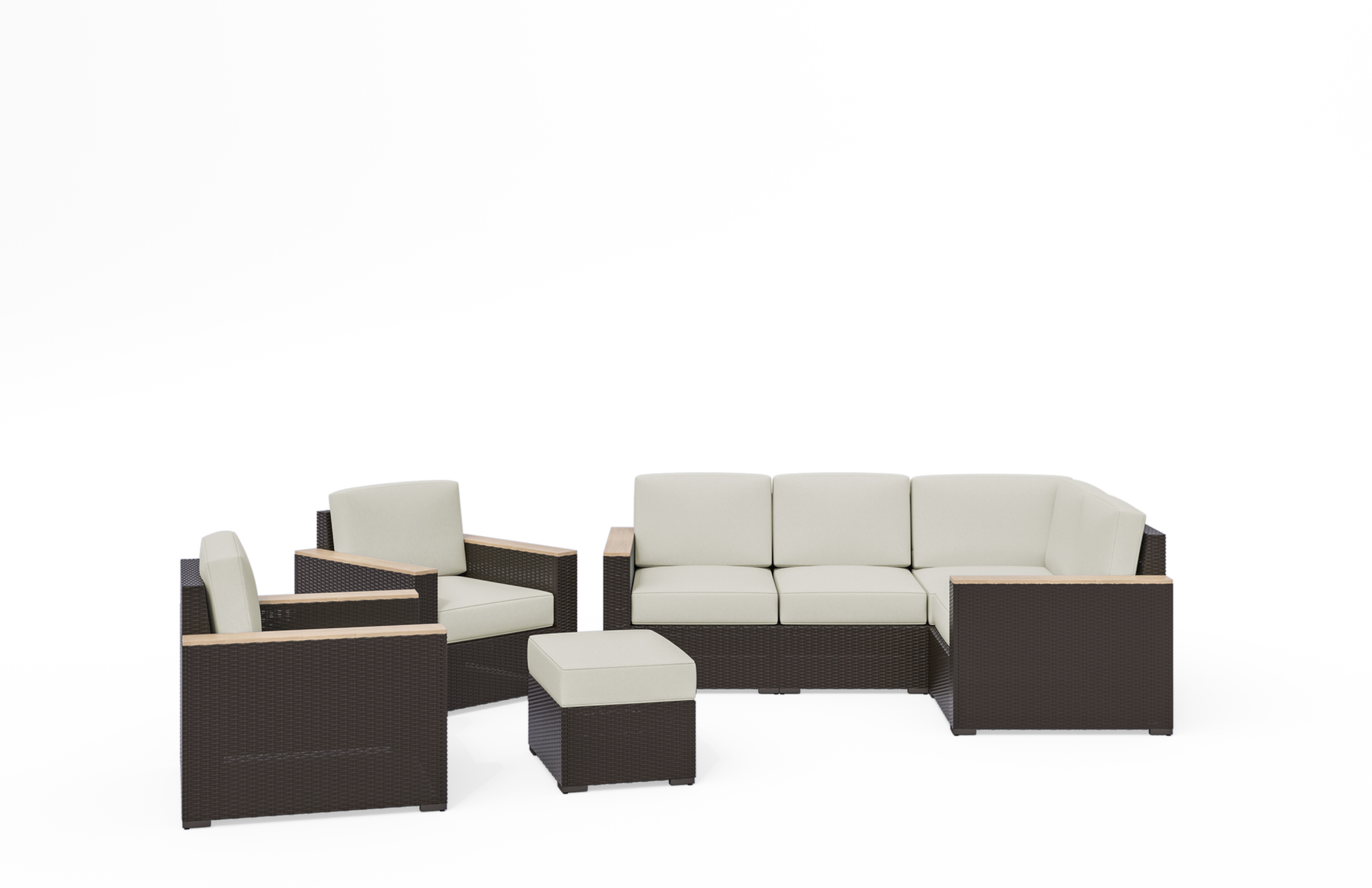 Palm Springs 4Piece Sectional Set 6800411D9T by homestyles at Old