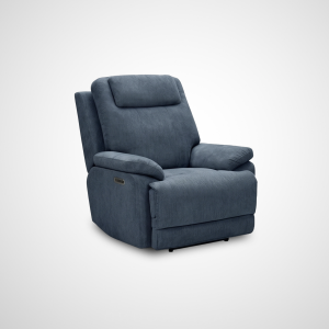 Russell Triple Power Recliner - Indigo