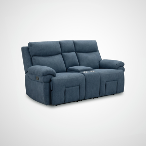 Main Street Triple Power Reclining Loveseat - Midnight
