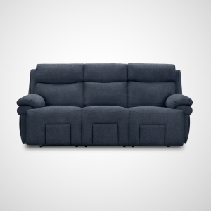 Main Street Triple Power Reclining Sofa - Midnight