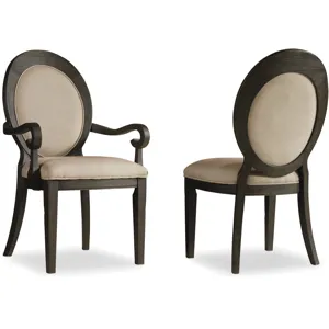 Oval Back Arm Chair