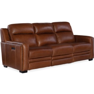 Lincoln Power Recline Sofa w/ Power Headrest and Lumbar Recline