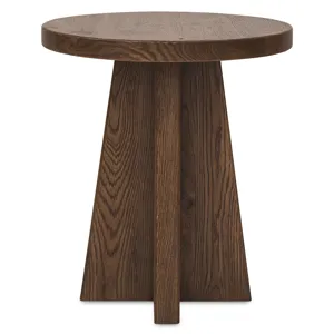 Driftwood Round End Table