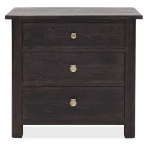 Driftwood Three-Drawer Nightstand