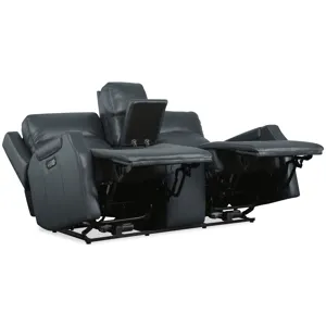 MS Nelson Zero Gravity Power Console Loveseat with Power Headrests and Lumbar