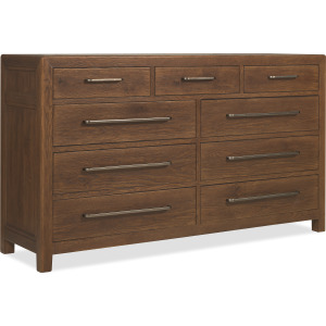 Driftwood Nine-Drawer Dresser