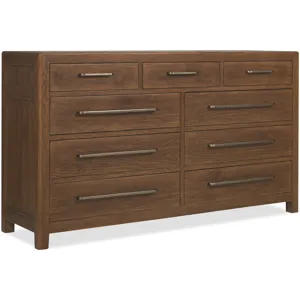 Driftwood Nine-Drawer Dresser