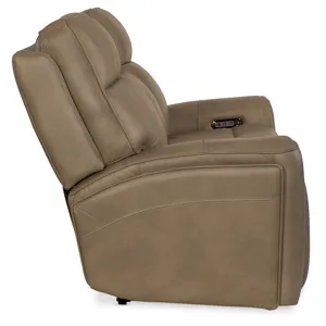 Hooker Ready-Made Upholstery Riverton Power Sofa with Power Headrest and Lumbar