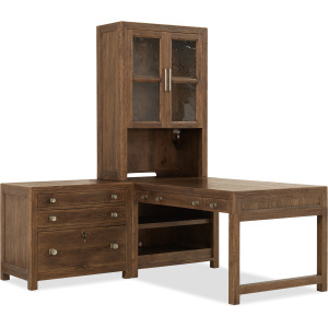 Driftwood Open Shelf Cabinet