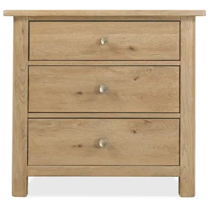 Driftwood Three-Drawer Nightstand