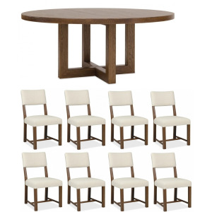 Driftwood 8PC Dining Table and Chairs Set