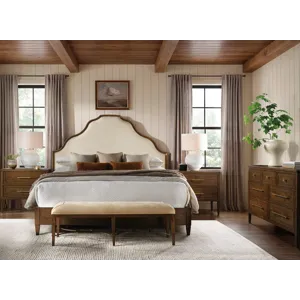 Cashiers King Upholstered Panel Bed