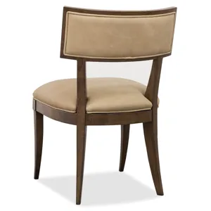 Cashiers Klismos Leather Chair
