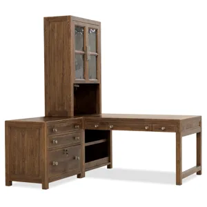 Driftwood Open Shelf Cabinet