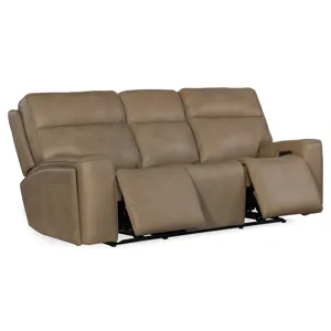 Hooker Ready-Made Upholstery Riverton Power Sofa with Power Headrest and Lumbar