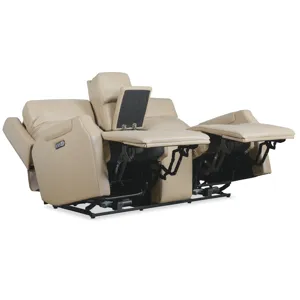 MS Nelson Zero Gravity Power Console Loveseat with Power Headrests and Lumbar