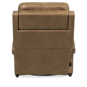 Hooker Ready-Made Upholstery Kaufman Swivel Power Recliner with Pop-Up Headrest