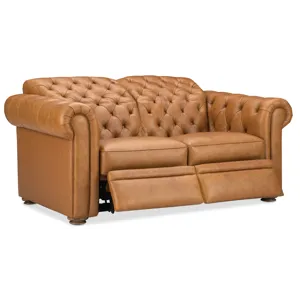 Hooker Ready-Made Upholstery Glover Power Reclining Loveseat with Power Headrest