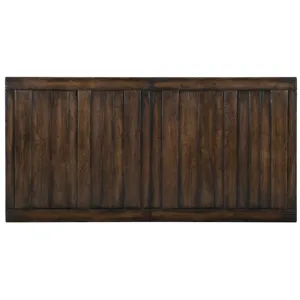 Roslyn County Trestle Dining Table w/2 21in leaves Silhouette