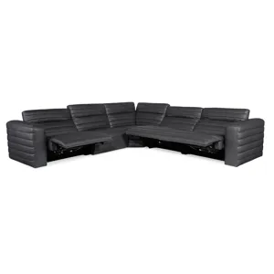 Chatelain 5-Piece Power Headrest Sectional with 2 Power Recliners Silo