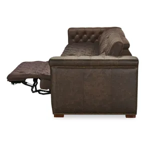 SS Savion Deux 3 Seat Sofa with Two Power Recliners and Three Power Headrests