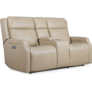 MS Nelson Zero Gravity Power Console Loveseat with Power Headrests and Lumbar
