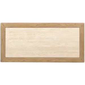 Driftwood One-Drawer Nightstand with Stone