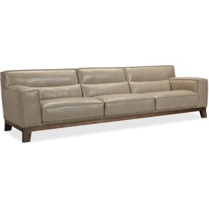 Prosper Grand Leather Stationary Sofa