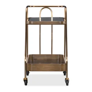 Commerce and Market Walnut Wine and Bar Cart