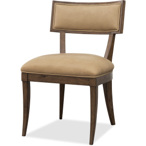 Cashiers Klismos Leather Chair