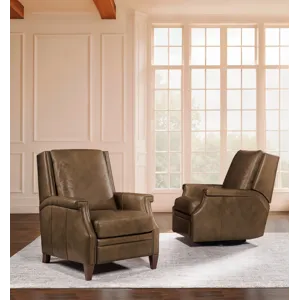 Hooker Ready-Made Upholstery Collier Press Back Recliner