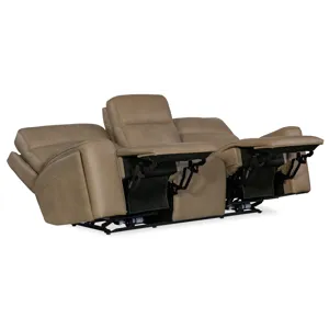Hooker Ready-Made Upholstery Riverton Power Sofa with Power Headrest and Lumbar