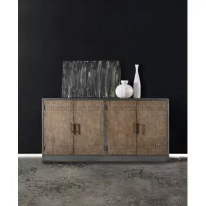 Melange Cooper Four-Door Credenza Abstract