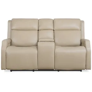 MS Nelson Zero Gravity Power Console Loveseat with Power Headrests and Lumbar