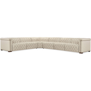 SS Savion Deux 6 Seat Sectional with Three Power Recliners and Seven Power Headrests