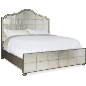 Arabella California King Mirrored Panel Bed
