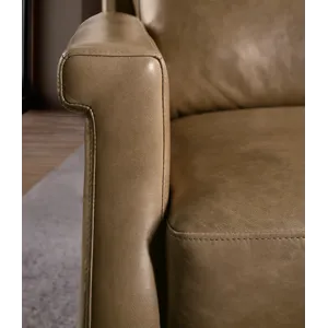 Hooker Ready-Made Upholstery Kaufman Swivel Power Recliner with Pop-Up Headrest