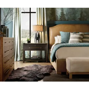 Driftwood Queen Upholstered Bed