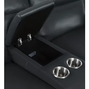 MS Nelson Zero Gravity Power Console Loveseat with Power Headrests and Lumbar