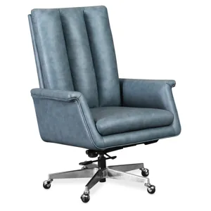 Tycoon Executive Swivel Tilt Chair w/ Metal Base Silhouette