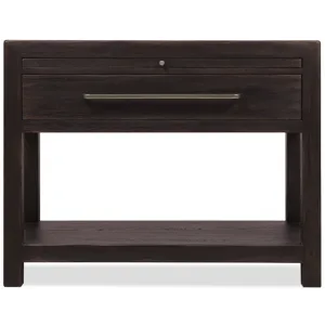 Driftwood One-Drawer Nightstand with Stone