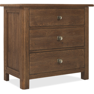 Driftwood Three-Drawer Nightstand