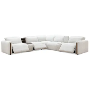 Hooker Ready-Made Upholstery Anaheim Seven-Piece Power Sectional