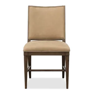Cashiers Dining Side Leather Chair