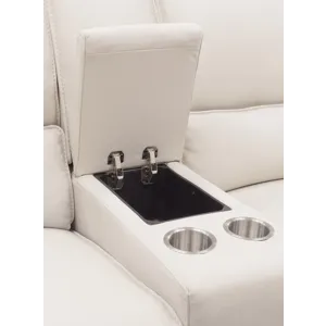 MS Miles Zero Gravity Console Loveseat with Power Recline & Power Headrest