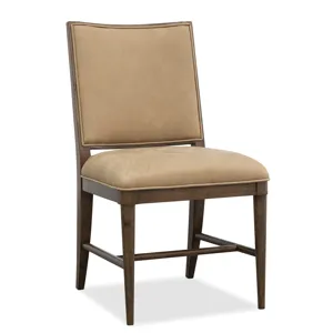 Cashiers Dining Side Leather Chair