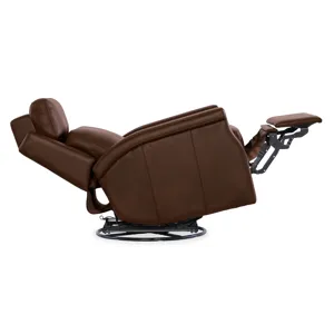 Hooker Ready-Made Upholstery Kaufman Swivel Power Recliner with Pop-Up Headrest